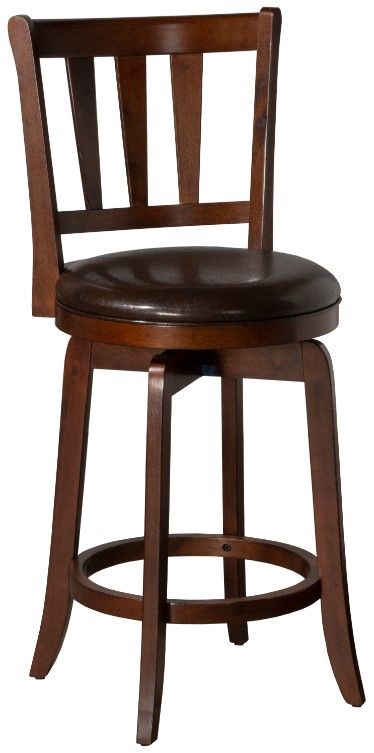 HH2 Home Presque Isle Cherry Swivel Counter Stool