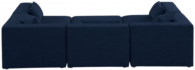 Meridian Furniture Cube 6-Piece Navy Modular Sectional Set-1