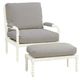 Bramble Customizable Cholet Arm Chair with Ottoman Set-0
