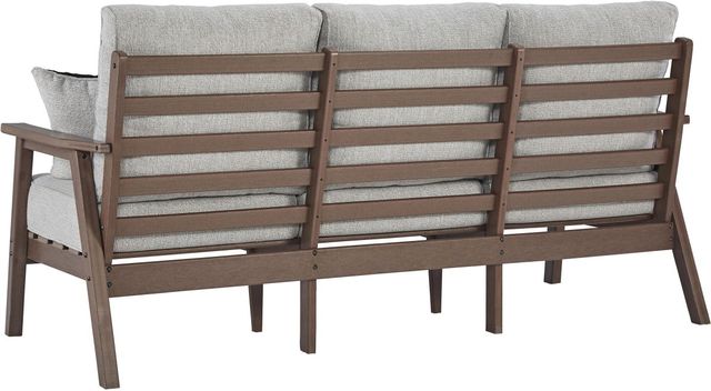 Signature Design by Ashley® Emmeline Beige/Brown Fabric/Polyethylene Outdoor Sofa-3