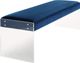 TOV Furniture Envy Antique Blue Vegan Velvet/Acrylic Bench-0