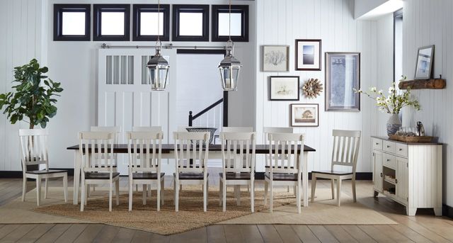A-America® Toluca Chalk White/Cocoa Bean Side Chair-1