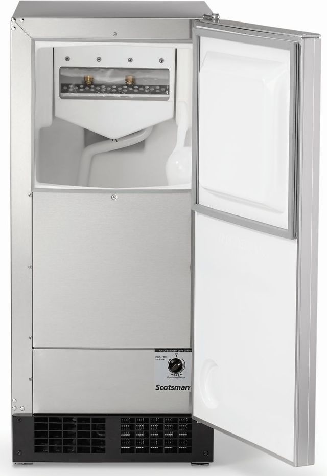Scotsman® Legacy 15" 30 lb. Stainless Steel Ice Maker with Drain Pump  -1
