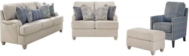 Benchcraft® Traemore 4-Piece Linen Living Room Set-0