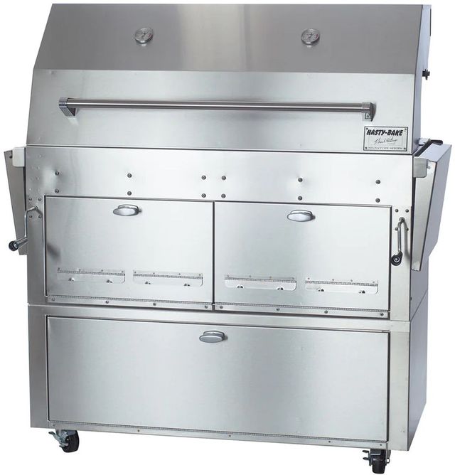 Hasty Bake Hastings 290C 44" Stainless Steel Grill Cart-3
