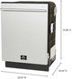FORNO® Romano Espresso 24" Stainless Steel Top Control Built In Dishwasher -2
