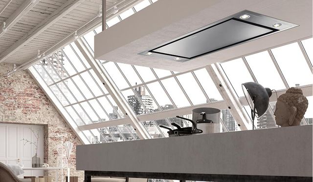 Faber Stratus Isola SS 36" Stainless Steel Ceiling Mounted Range Hood-1