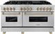 ZLINE Autograph Edition 60" Stainless Steel Pro Style Dual Fuel Range-0