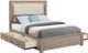 Coaster® Kenora Barley Brown Eastern King LED Storage Bed-3