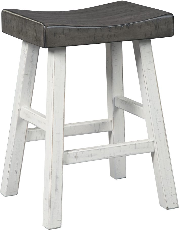 Signature Design by Ashley Glosco Brown Gray Antique White Counter Stool Burkes BrandSource Home Furnishings Sydney NS