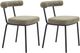 Zuo® Modern Kede 2-Piece Black/Green Tweed Dining Side Chair Set-0