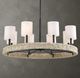 Uttermost® Faiyam Dark Bronze/White Chandelier-1