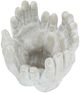 A & B Home Gray Cupped Hands Planter-4