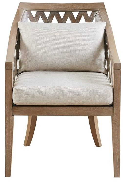 Olliix by Madison Park San Pedro Natural Wood Barrel Chair-0