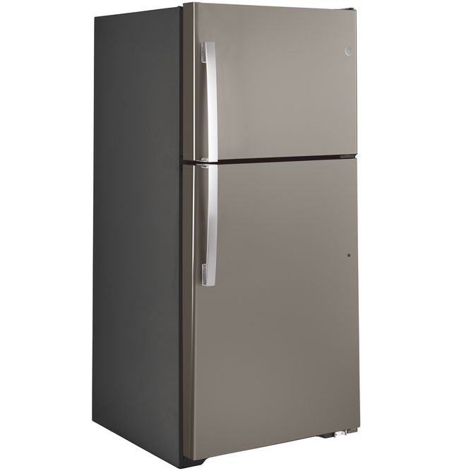 GE® 30" 19.1 Cu. Ft. Slate Top Freezer Refrigerator-4
