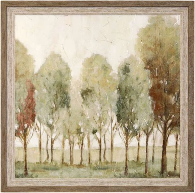 Stylecraft Silent Fall I Brown/Green/Light Gray/Light Green Wall Art -0