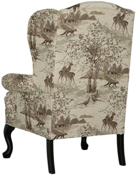 Best® Home Furnishings Customizable Sylvia Dark Walnut 31'' Wing Back Chair-3