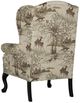 Best® Home Furnishings Customizable Sylvia Dark Walnut 31'' Wing Back Chair-3