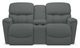 La-Z-Boy® Kipling Grey Power Reclining Loveseat with Console-0