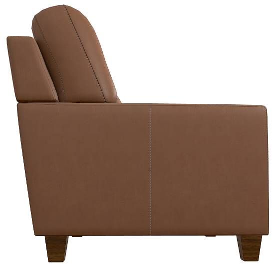 La-Z-Boy® Draper Oak Leather Chair-2
