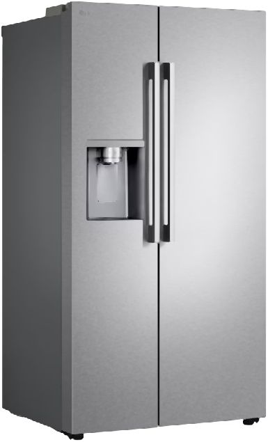LG 36" 26.6 Cu. Ft. Fingerprint Resistant Stainless Steel Side-by-Side Refrigerator with Craft Ice® -2