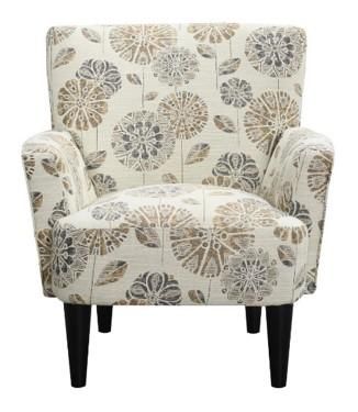 Allwood Furniture Group #135 Cascade Mineral Flower Power Accent Chair-0