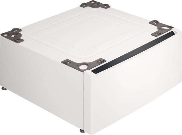 LG 27" W x 14" H Alpine White Laundry Pedestal with Storage Drawer-2