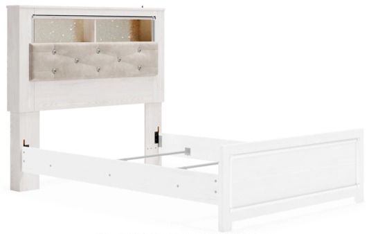 Signature Design by Ashley® Altyra Gray/White Full Bookcase Headboard-0