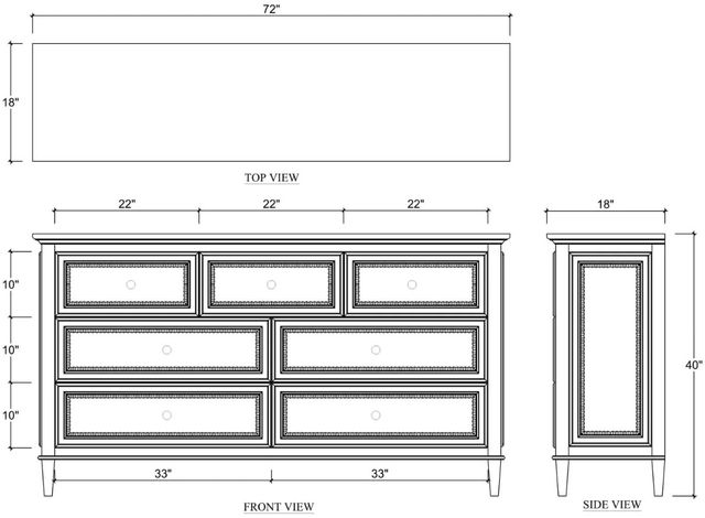 Bramble Vivienne 7-Drawer Dresser-2