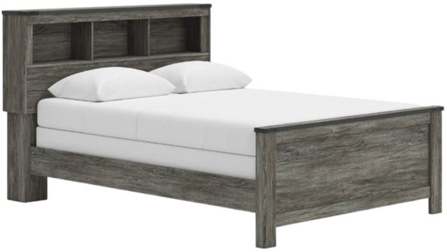 Signature Design by Ashley® Frandern Gray Queen Bookcase Panel Bed-0