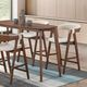 Furniture of America® Ebikon 5-Piece Walnut Rectangular Counter Table Set-1