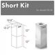 ZLINE 2 Piece 12" Stainless Steel Island Hood Extension Kit-2