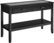 Steve Silver Co. Garvine Gray Sofa Table with Midnight Base-0