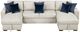 Homelegance® Isla 3-Piece Beige U-Shape Sectional and Reversible Chaises-2