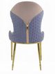 ACME Furniture Caolan 2-Piece Gold/Lavender/Tan Side Chair Set-3