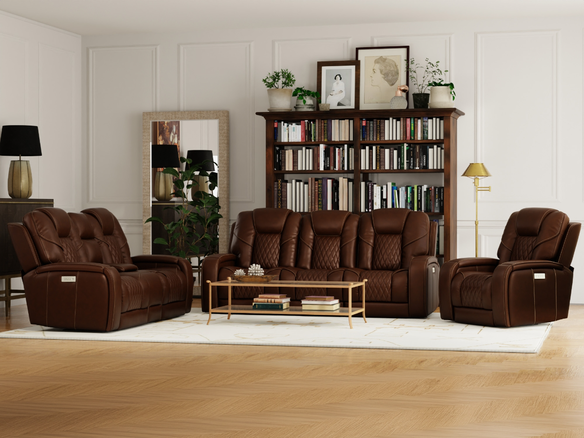 Bobs leather living room sets sales