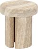 TOV Furniture Sheila Travertine Concrete Indoor/Outdoor Side Table-4