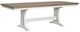 Magnussen Home® Kingston Cerused Nutmeg Trestle Dining Table with Whisper White Base-0