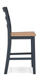 Signature Design by Ashley® Gesthaven Blue/Natural Barstool-5