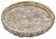 A & B Home Brown 13" Round Faux Wood Plate-0