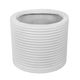 A & B Home White Ridged Round Cement Planter-0