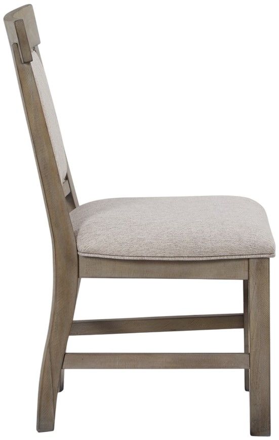 Magnussen Home® Tinley Park Dovetail Gray Upholstered Side Chair-3
