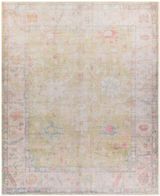 Dusty Pink-Grass Green-Light Pink-Orange-Pale Blue-White
