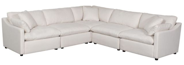 Mazin Furniture Howerton 5-Piece Beige Modular Sofa Sectional-0