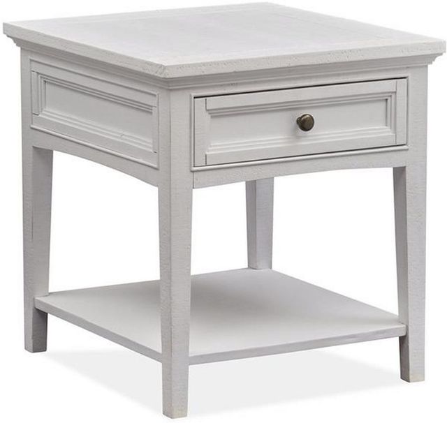 Magnussen Home® Heron Cove Chalk White End Table-0