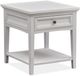 Magnussen Home® Heron Cove Chalk White End Table-0