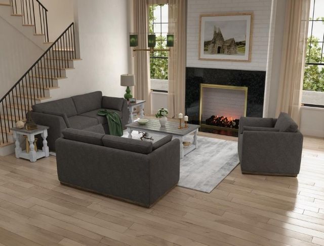 International Furniture Direct Vallarta Gray Accent Chair-3
