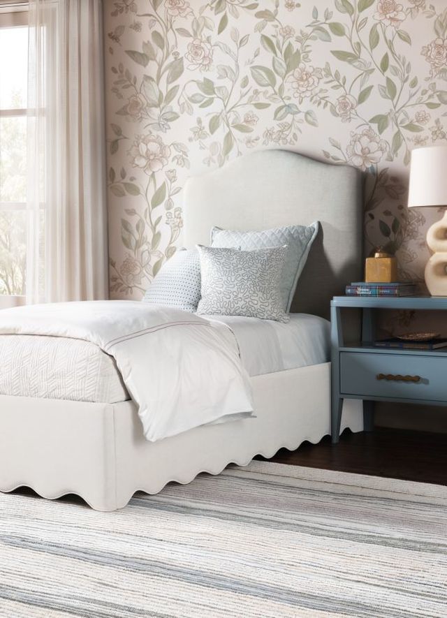 Hooker® Furniture Commerce and Market Liv Broadway Dune Youth Twin Upholstered Panel Bed-1