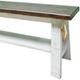 Million Dollar Rustic Weathered White Barn Bench-1