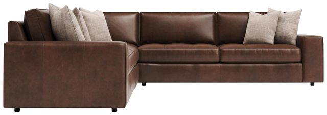 Bernhardt Nest Bernhardt Living 4-Piece Brown Leather L-Shape Facing Sectional-2